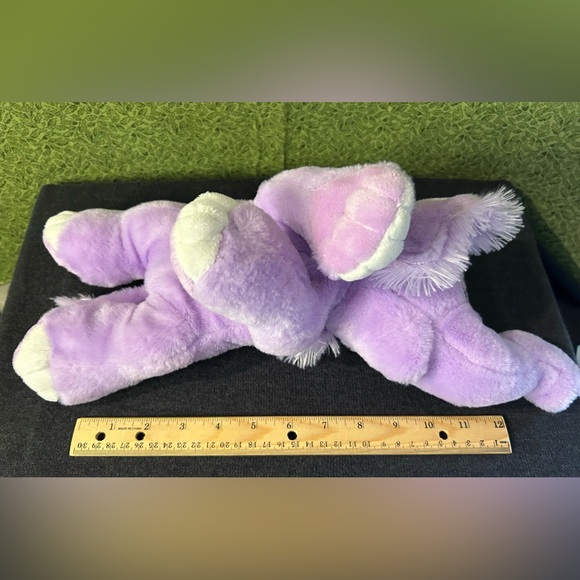 The Petting Zoo Plush Stuffed Purple Elephant 14” - Picture 8 of 8